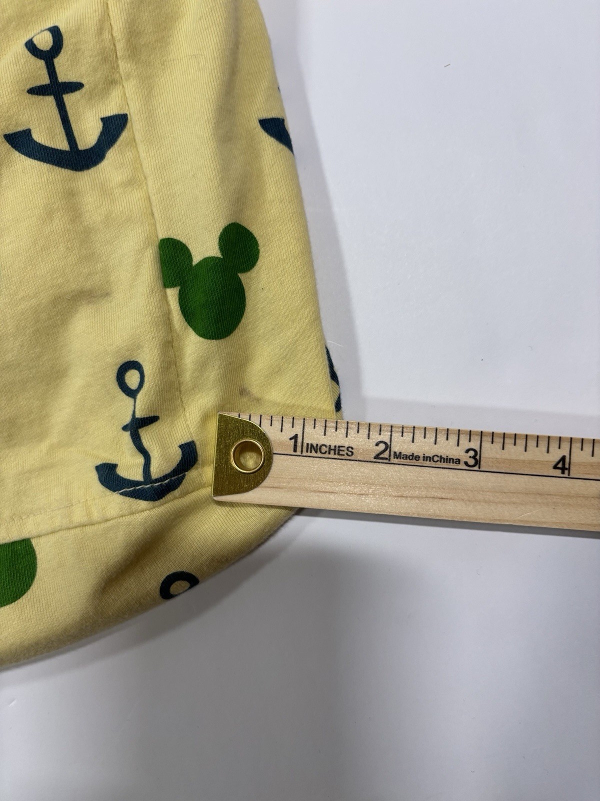 Mickey Mouse Tote Bag Disney World Disneyland Resort Yellow Anchors Rope Handle