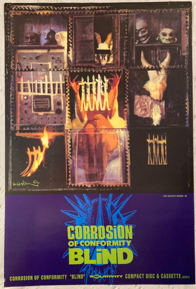 Corrosion Of Conformity 1991 Promo Poster Blind