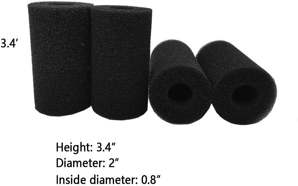 Pre-Filter Sponge,4 Pack Aquarium Pre Filter Foam Rolls Compatible Filter Acc...