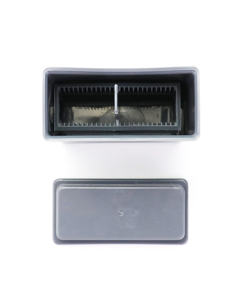 Microscope Slides Staining Jar and Rack 24-Slots 4 Pack Grey