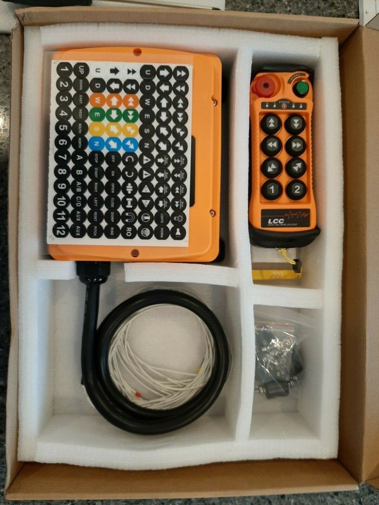 Wireless crane control, LCC Q808 series, 12/24 AC/DC, two speed, 8 functions