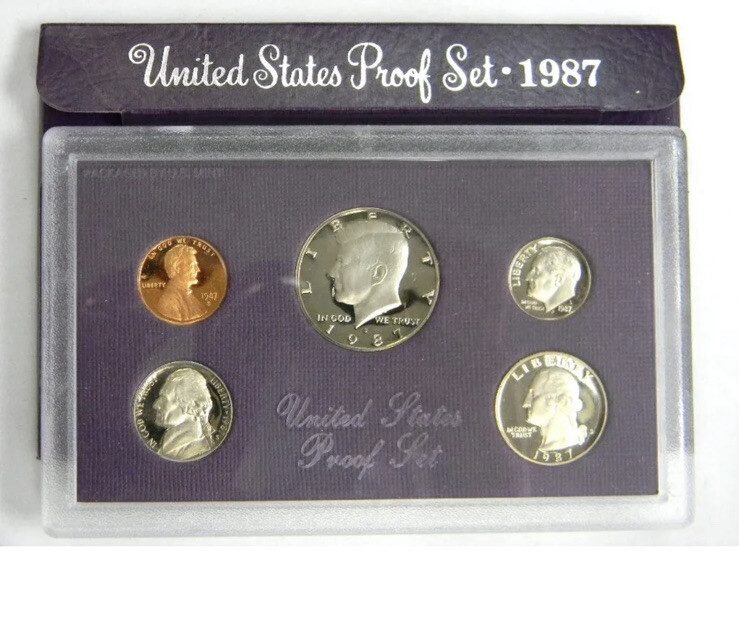 1987 S UNITED STATES MINT PROOF SET