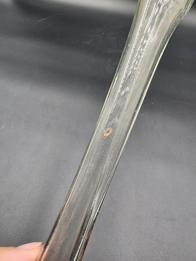 Clear Hand Made Double Sided headed vase Two Necks