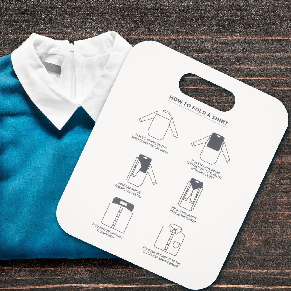 2pcs Shirt Folding Board Clothes Folder Pp Laundry Folding Tool for Home Use ...