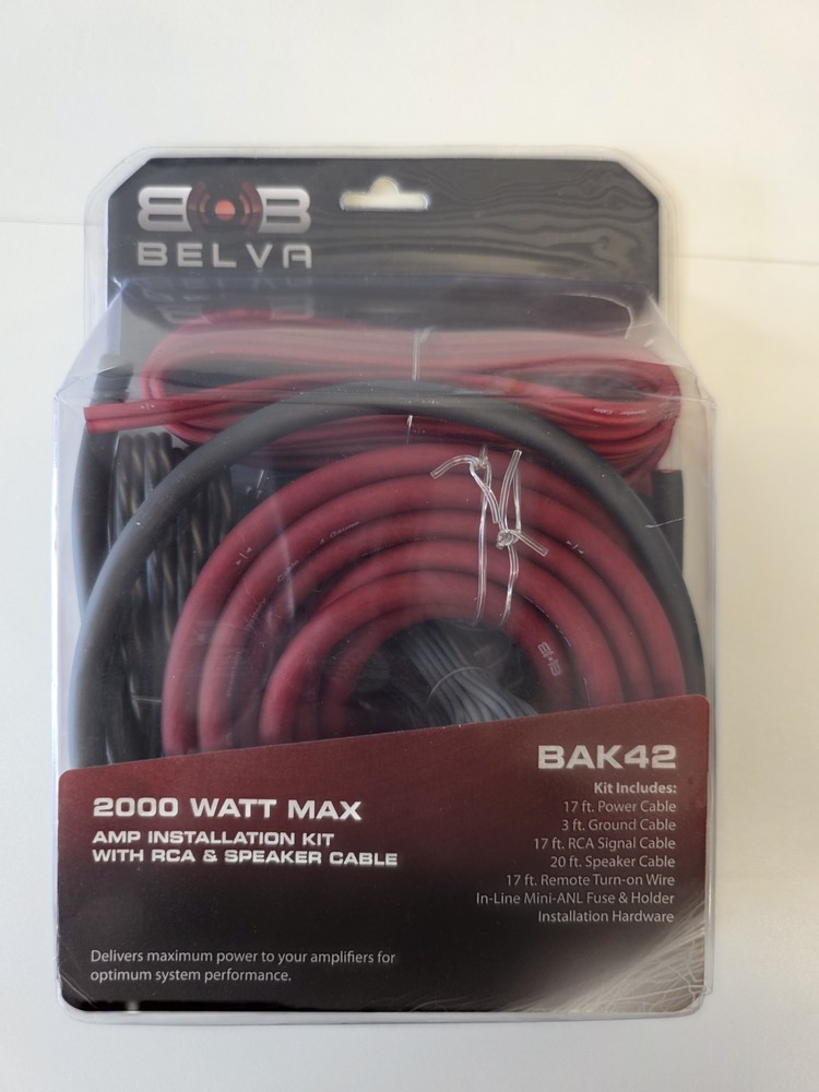 Bella 2000 Watt Amp Install Kit