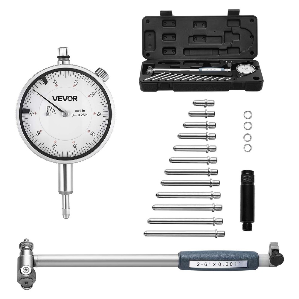 VEVOR Dial Test Indicator and Bore Gauge Measuring Tool Set, Indicator...