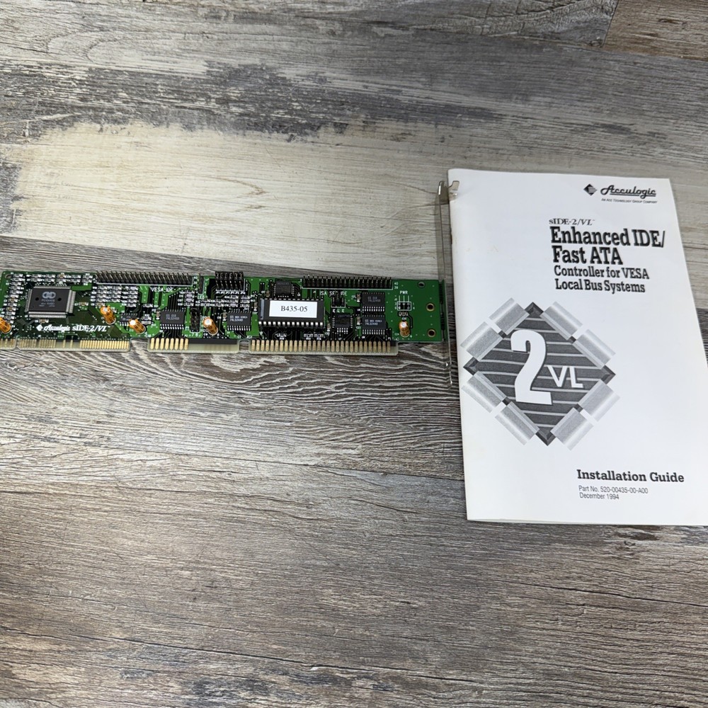 Acculogic sIDE-2/VL Enhanced IDE/Fast ATA Controller for VESA / Untested