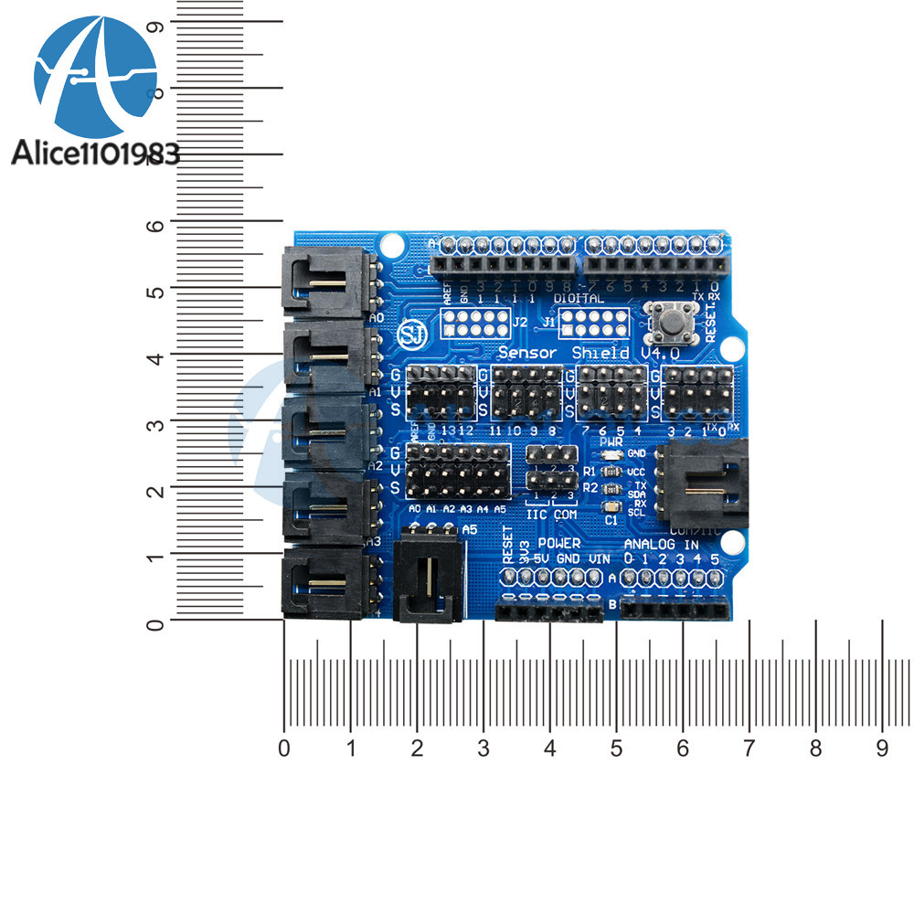 Arduino UNO MEGA Duemilanove Sensor Shield V4 Digital Analog Module Servo Motor