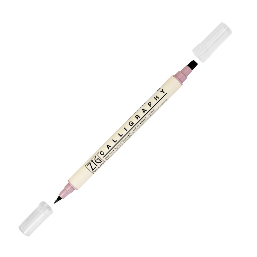 Zig Memory System Calligraphy Dual Tip Marker, Plum Mist