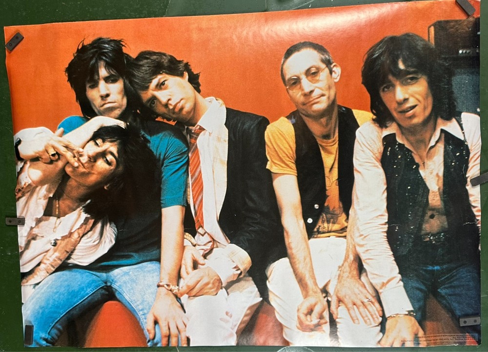 NOS Vtg 1978 Rolling Stones Concert Music Rock Poster  28"x20" by Pro Arts M2