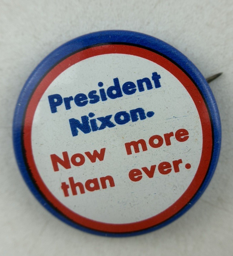 1972 NOS Lot of 15 PRESIDENT NIXON NOW MORE THAN EVER -Campaign Pin Back Buttons