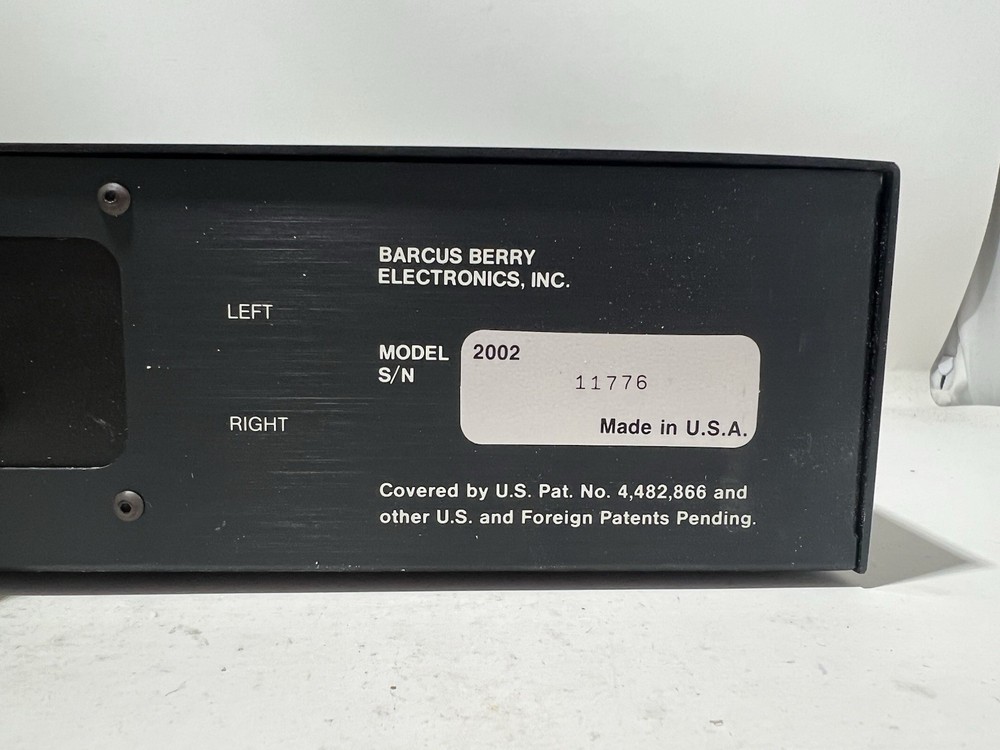 Barcus-Berry 2002R Stereo Processor in Box