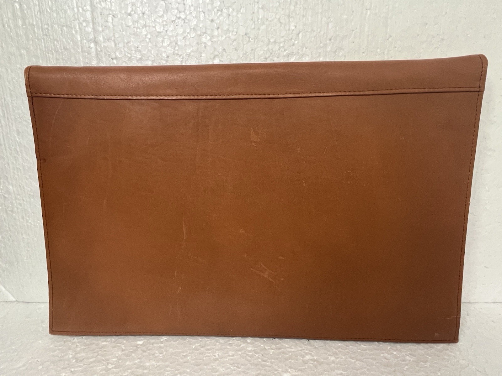 Vintage Amiet Locking Leather Folio Top Grain Cowhide