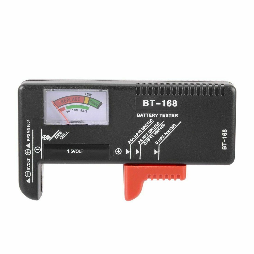 New AA AAA C D 9V Universal Battery Volt Checker Tester Button Cell Batteries