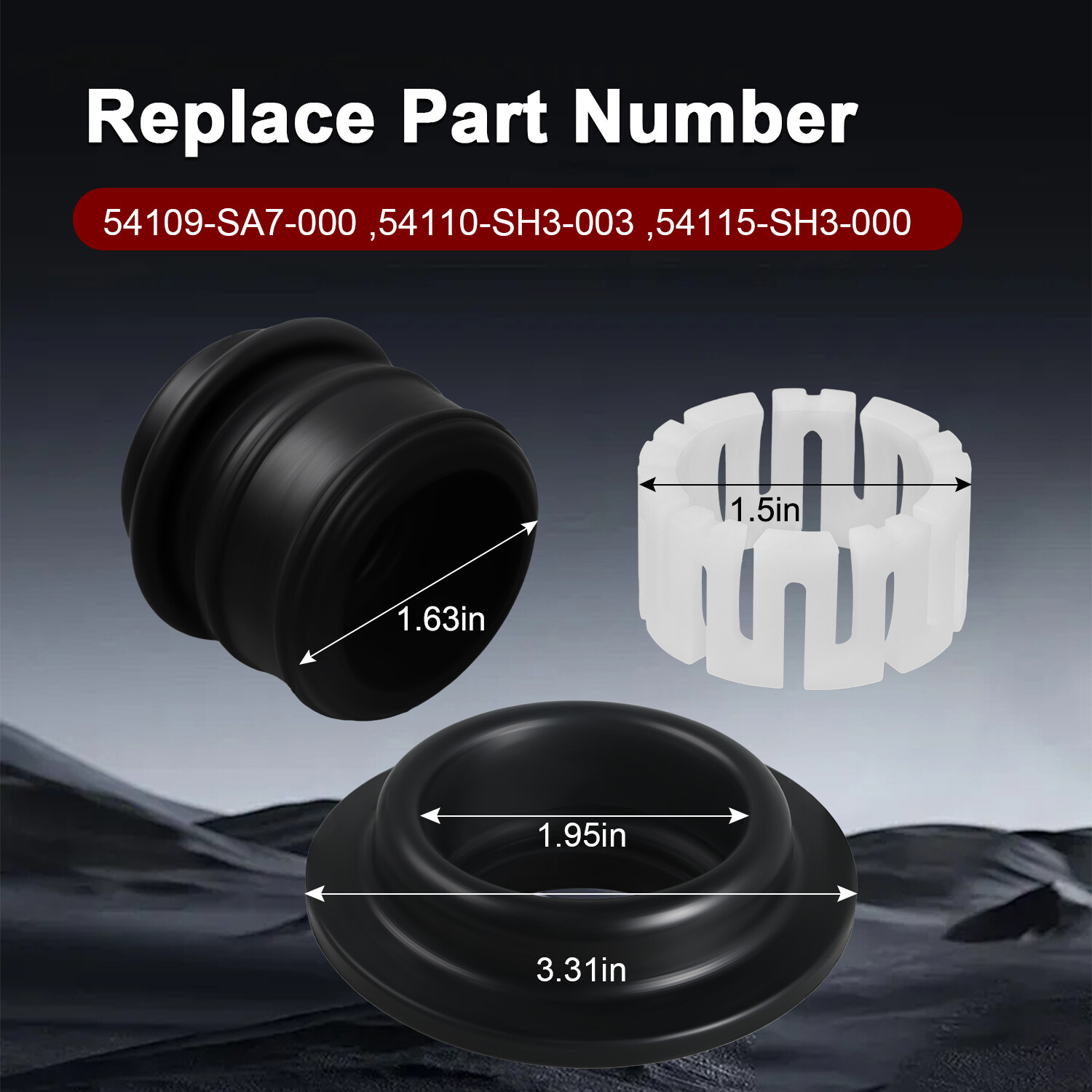 Shifter Lever Ball Seat & Dust Seals for Integra 90-01 Honda Civic 88-00