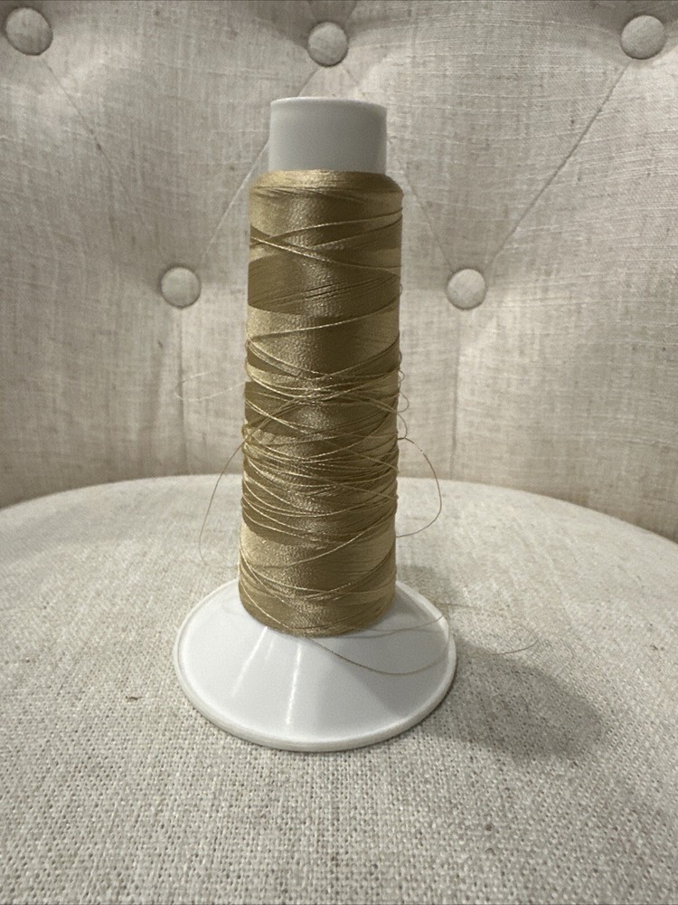 Coats Embroidery Thread Trilobal Polyester 5000m/5500yds Spool Tex27 Beige Sylko