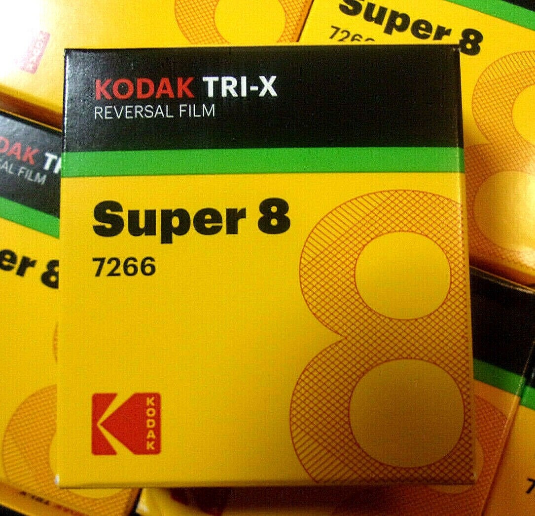 Kodak Tri-X 7266 Super-8 B&W Reversal Film - NEW Fresh 2024 stock - SEE VIDEO
