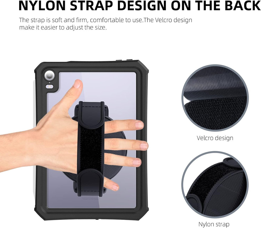 Tablet Stand with Hand Strap - Universal Tablet Hand Strap Holder & Loop Fasteni