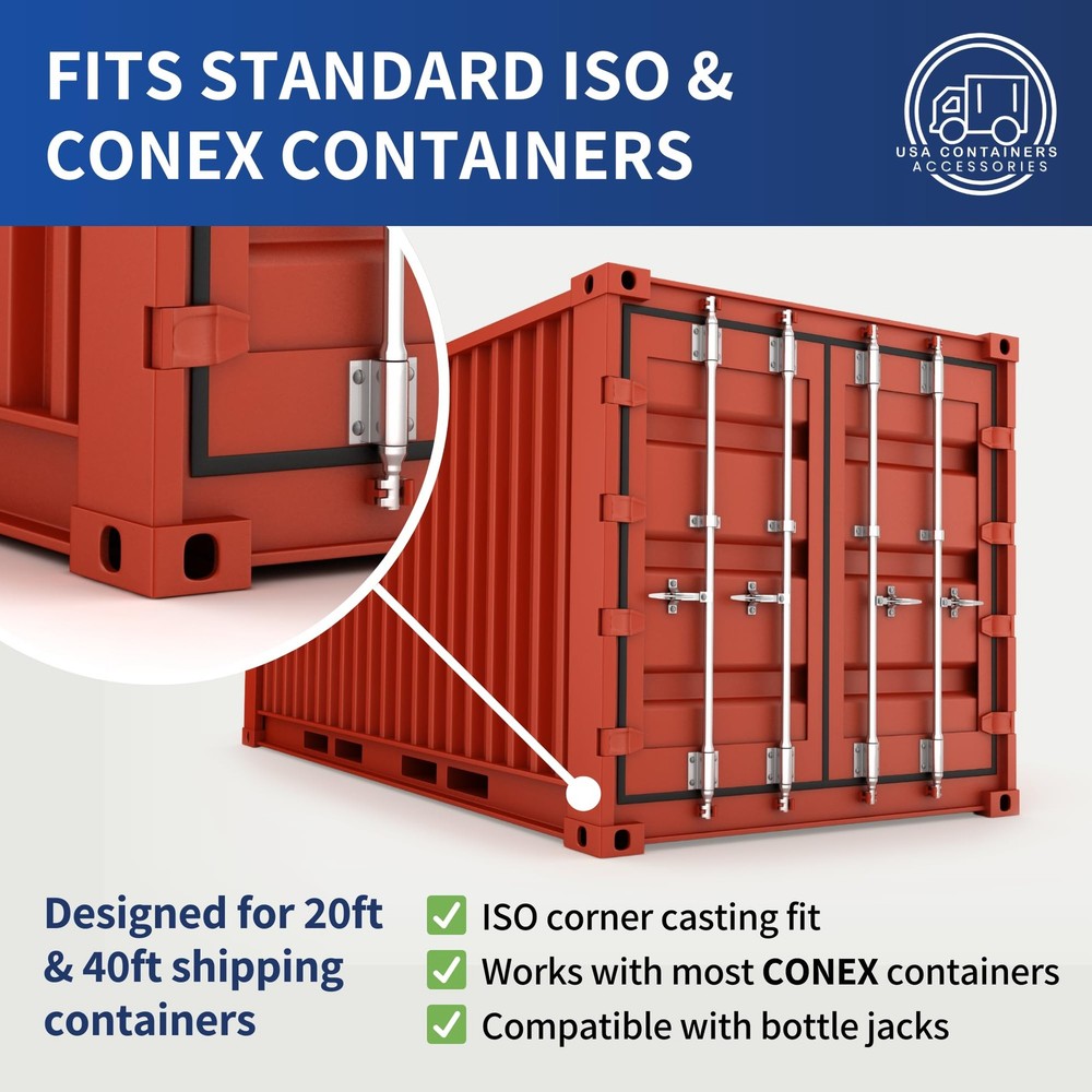 Shipping Container Jack Lug – USA Containers ISO Corner Casting Point...