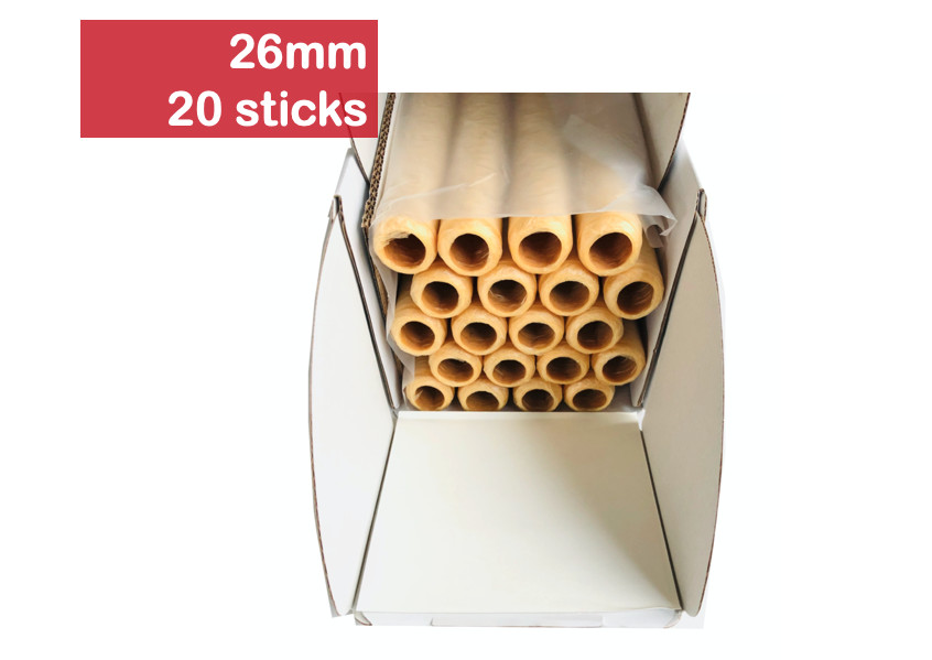Collagen Casings Dry 26mm / 50ft for stuffing 324 Lb 1800 sausages 20 sticks