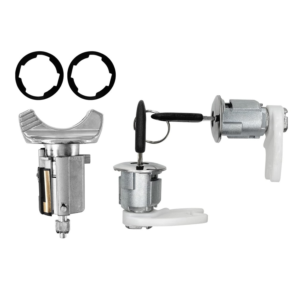 Door Lock Cylinders Set & Ignition Switch with 90-95 &