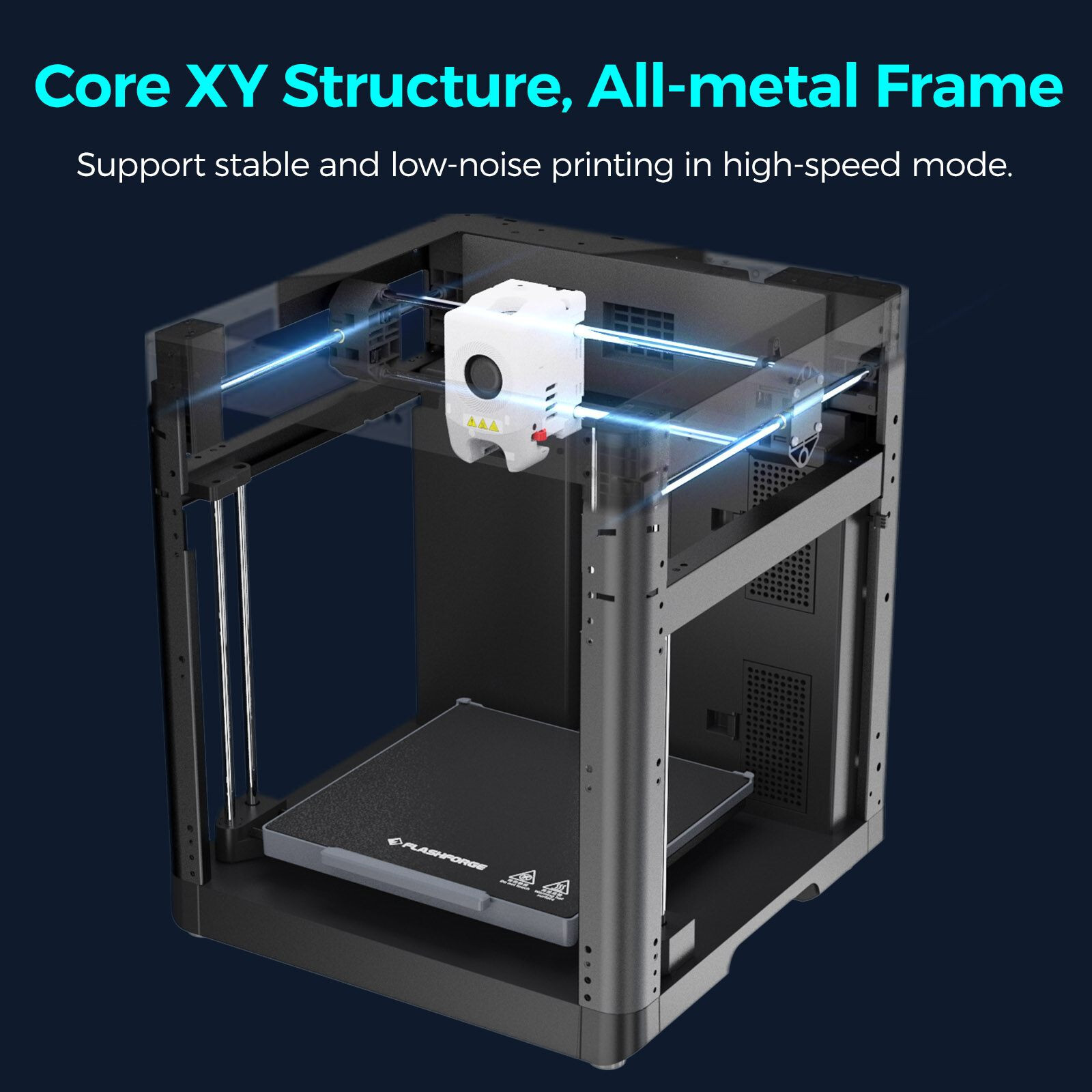FLASHFORGE 3D Printer Adventurer 5M Core XY Fully Auto Leveling Max 600mm/s US