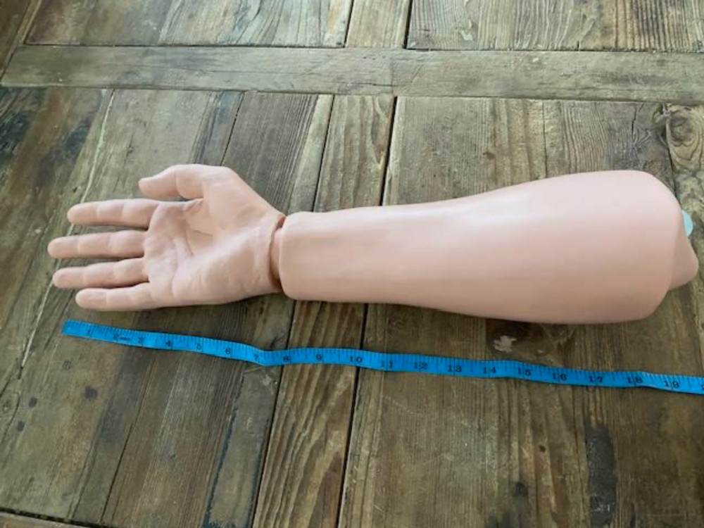 Rubber hand and arm