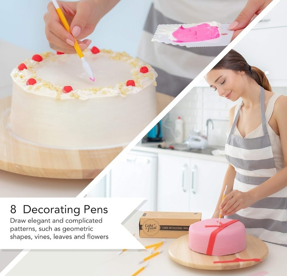 Cake Feast 20 Piece Cake/Cupcake Decorating Set, EUC