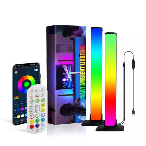 Smart LED Ambiance Backlight TV Light Bars  Music Sync Kit APP  & Remote
