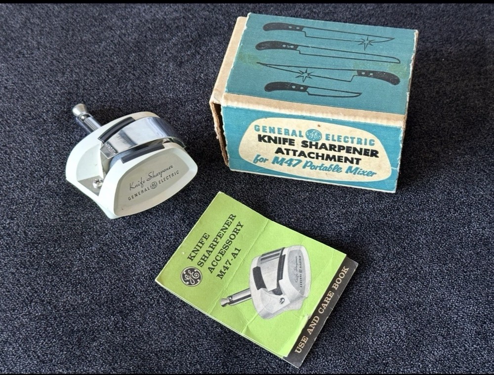 Vintage General Electric Knife Sharpener Attachment M47-A1