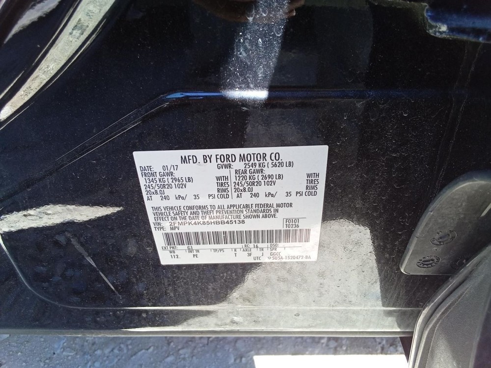 Speedometer Cluster MPH Fits 16-18 EDGE 858535