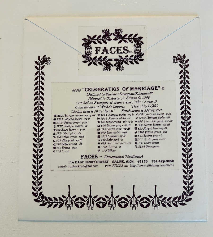 Barbara Bourgeau-Richards Faces Dimensional Needlework Patterns Lot 3