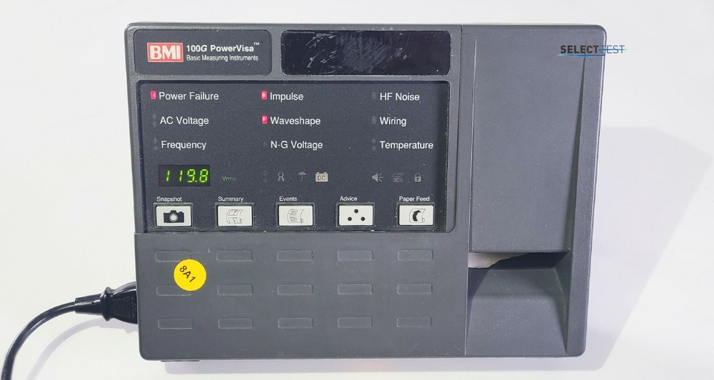 BMI DRANETZ 100G POWERVISA POWER QUALITY ANALYZER ****LOOK**** (REF.: G)