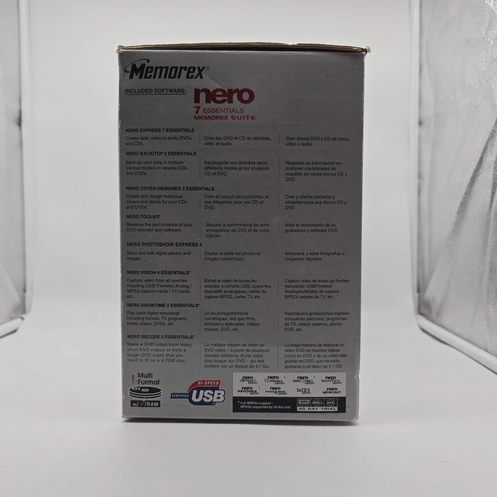 Memorex MRX-530LE EXTERNAL DVD Lightscribe Recorder - OPEN BOX