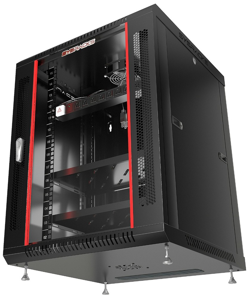 15U 24" Deep Wall Mount Network Server Rack Cabinet Network Cabinet Enclosure