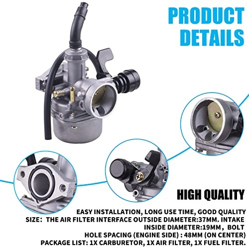 PZ19 Carburetor with 35mm Air Filter for 50cc 70 90 110cc DR50 CRF XR 50