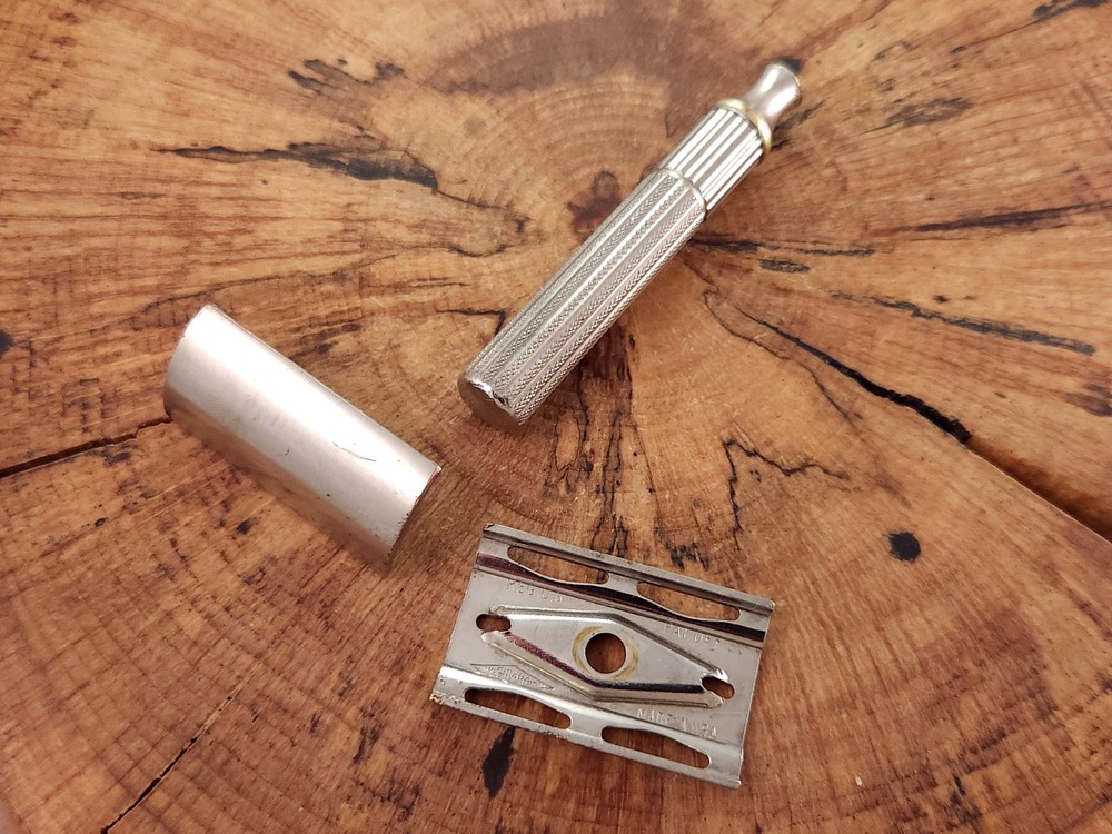 Gillette Fat Handle Tech Vintage Double Edge Safety Razor