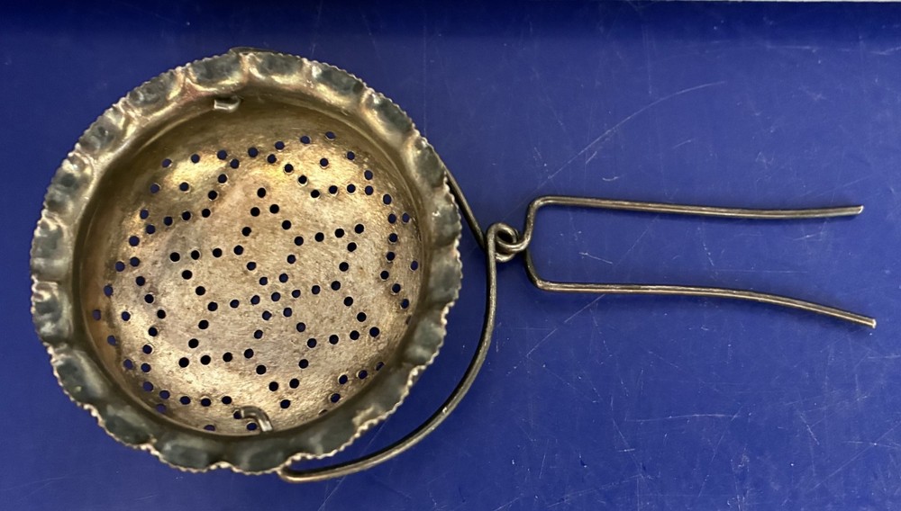 Antique Silverplate Tea Strainer - Star Design