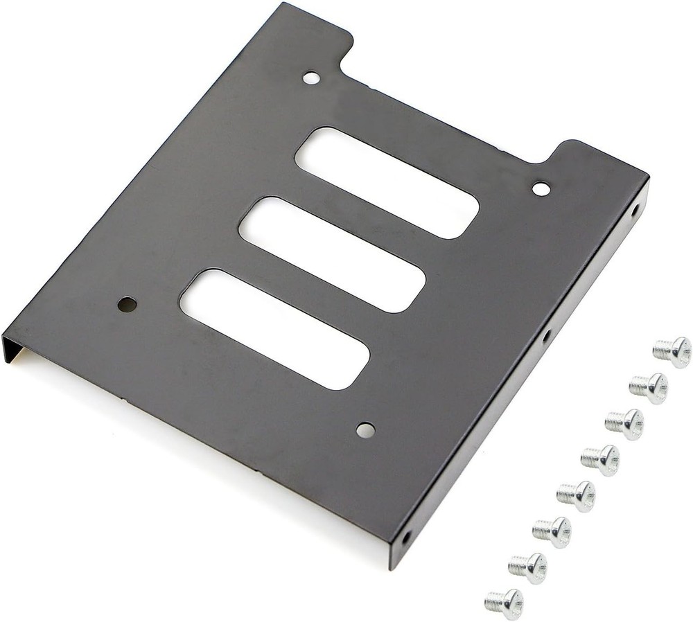 Efficient 2.5" to 3.5" SSD Hard Drive Bracket Set - Metal Construction
