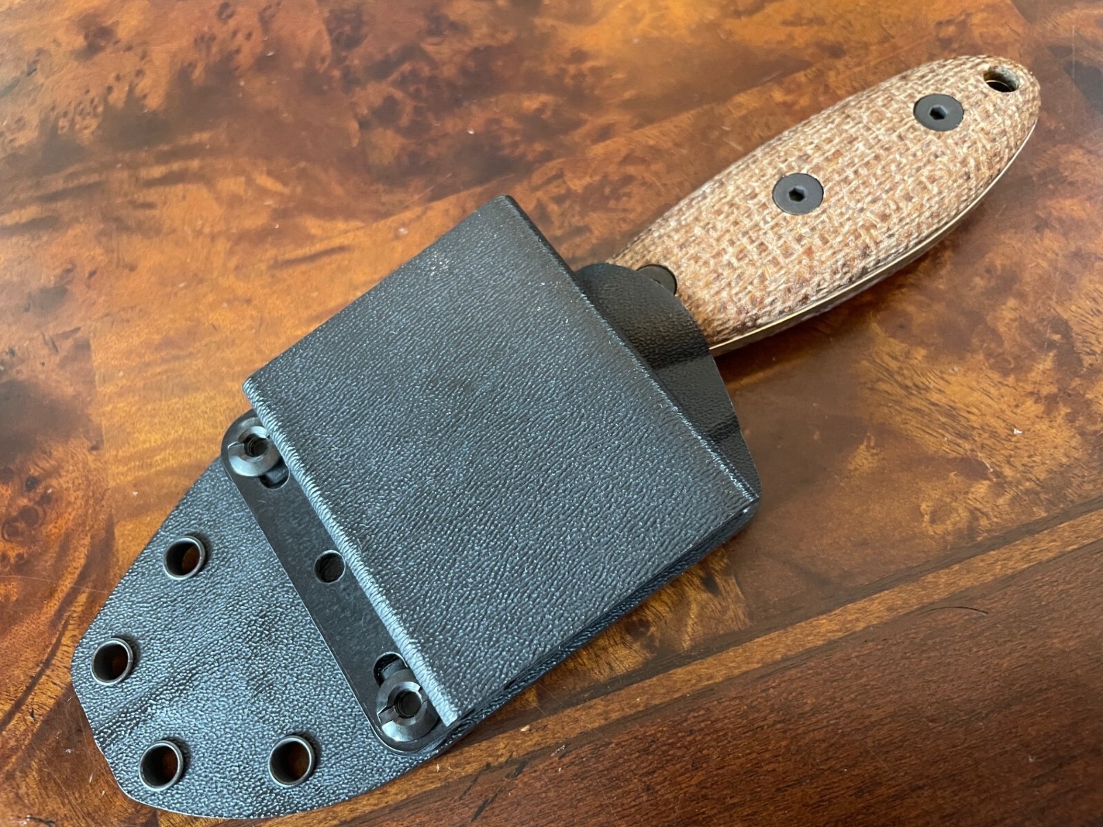 ESEE Knives Sencillo A2 Stonewash Micarta Second Production Run ESEE-SENCILLO-A2