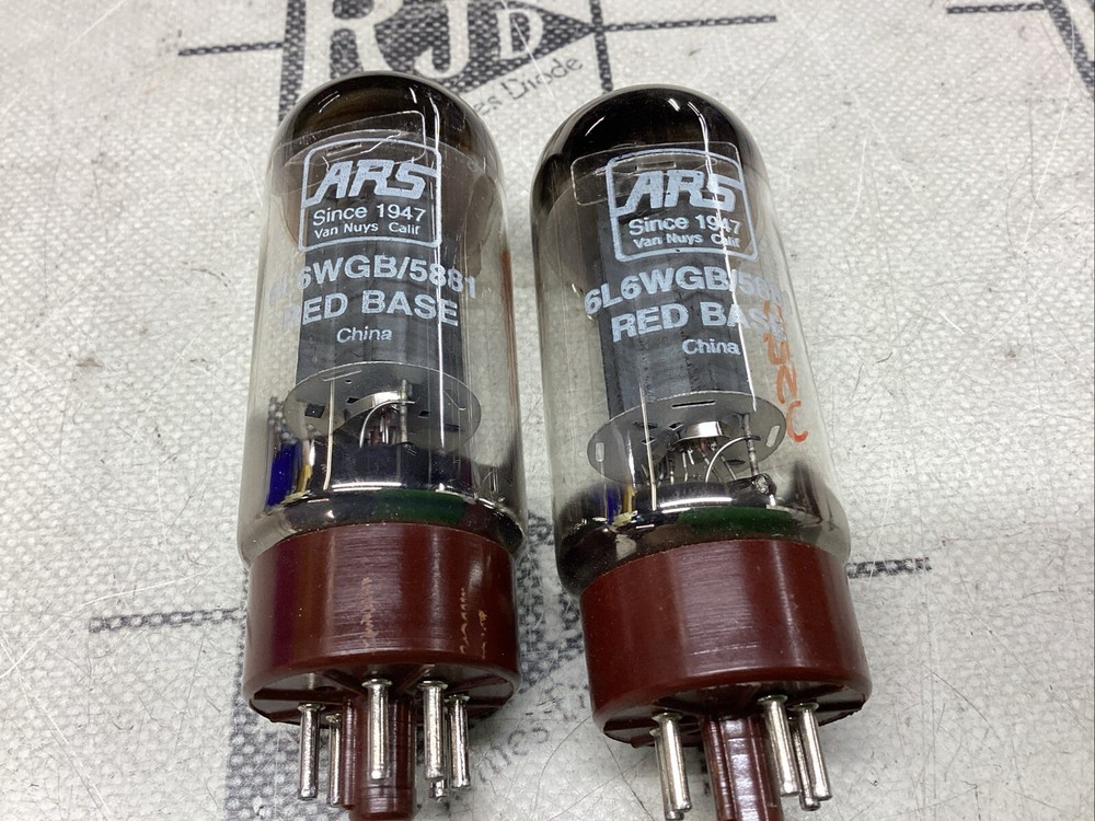 ARS 6L6 Power Tubes Tested 2 Red Base