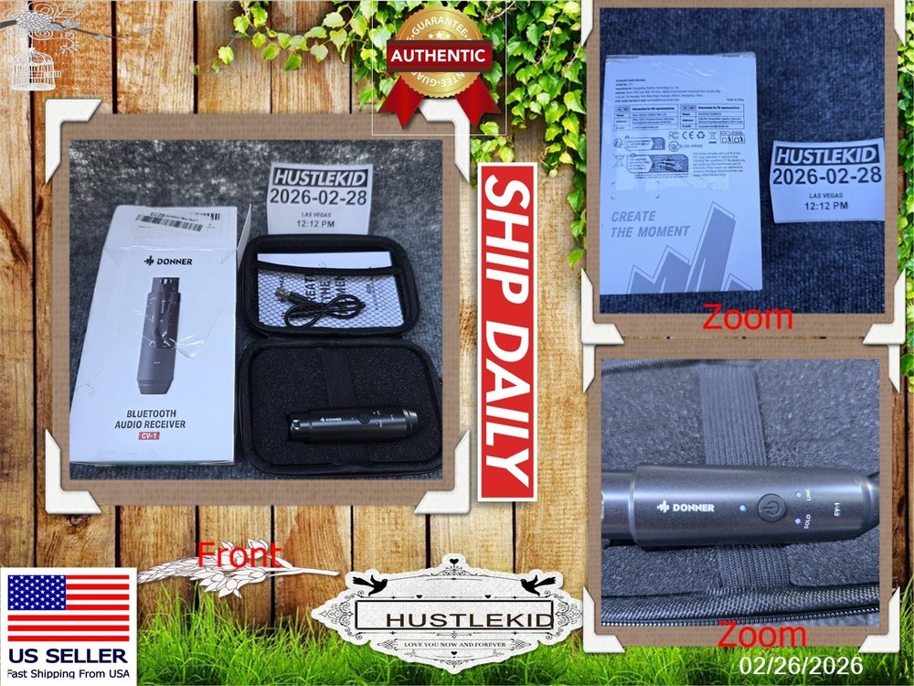 Donner CV1 XLR Bluetooth Receiver Wireless Bluetooth Adapter Speakers PA Systems