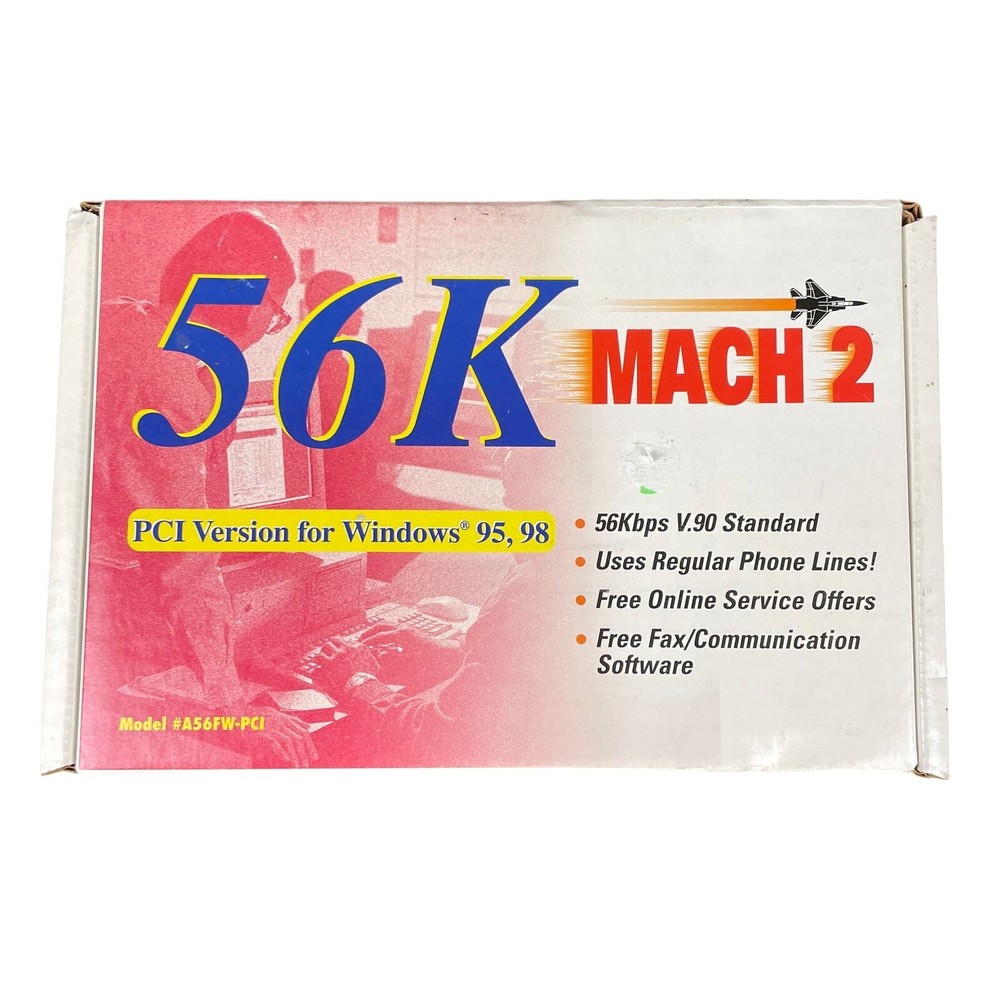 Best Data 56K Mach 2 Internal Data/Fax Modem PCI Version Windows 95 or 98