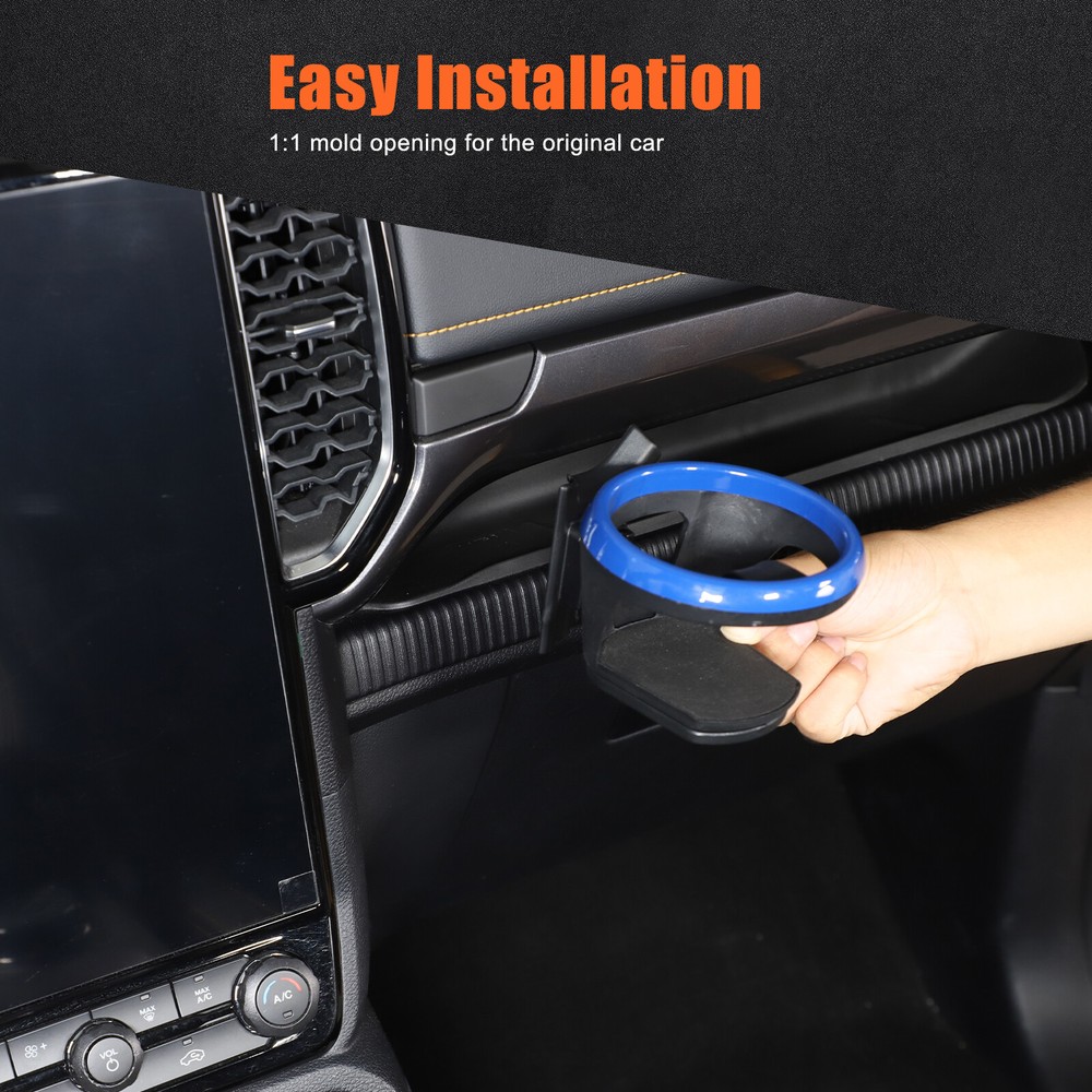 Blue Navigation Right Side Beverage Cup Holder Bracket For Ford Ranger 2023+