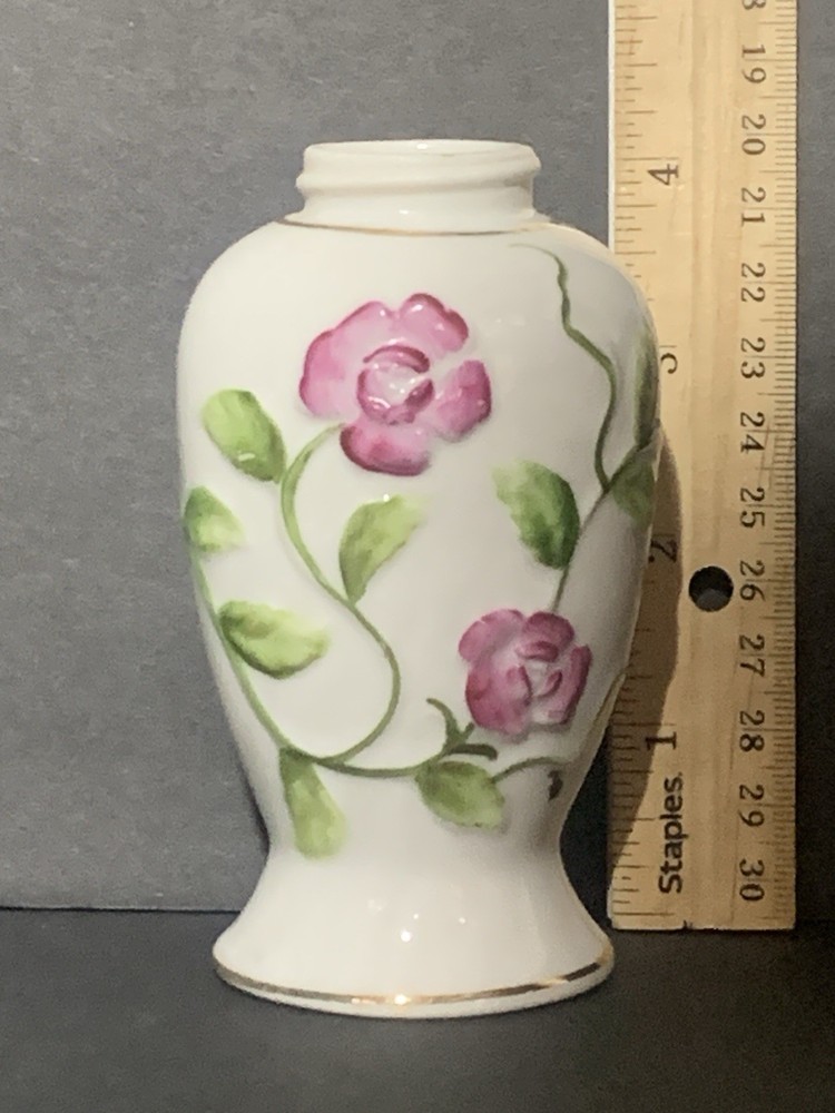 Porcelain Rose Vase/Dispenser
