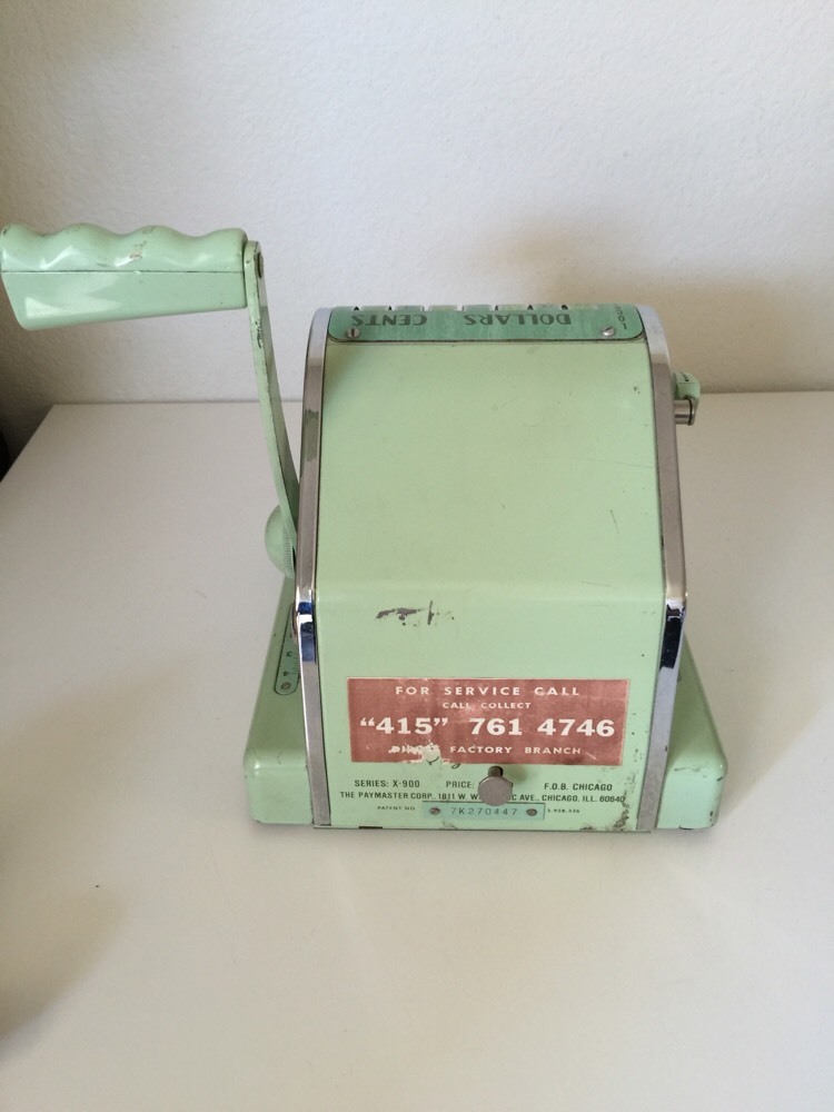 PAYMASTER MODEL X-900 CHECK WRITER AS-IS