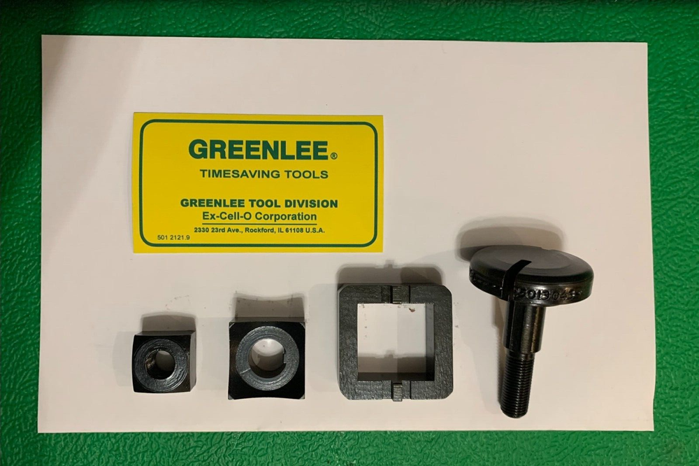 Greenlee Rectangle Knockout Punch Set 1", 501-3043