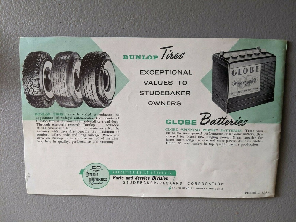 1961 Studebaker Accessories Brochure