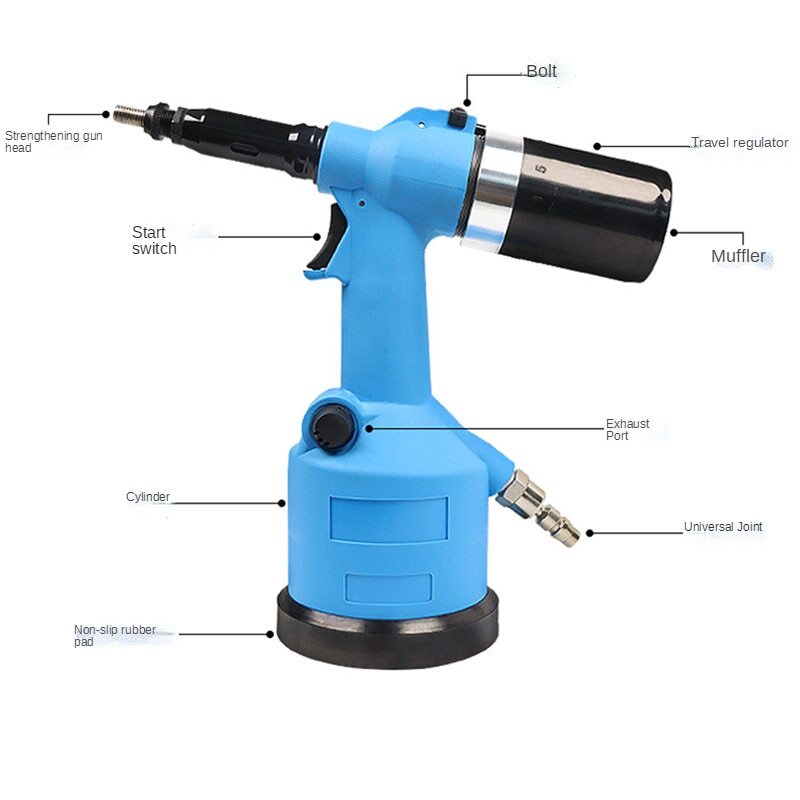 Pneumatic Air Rivet Nut Guns Automatic Insert threaded Riveting Rivnut Tool