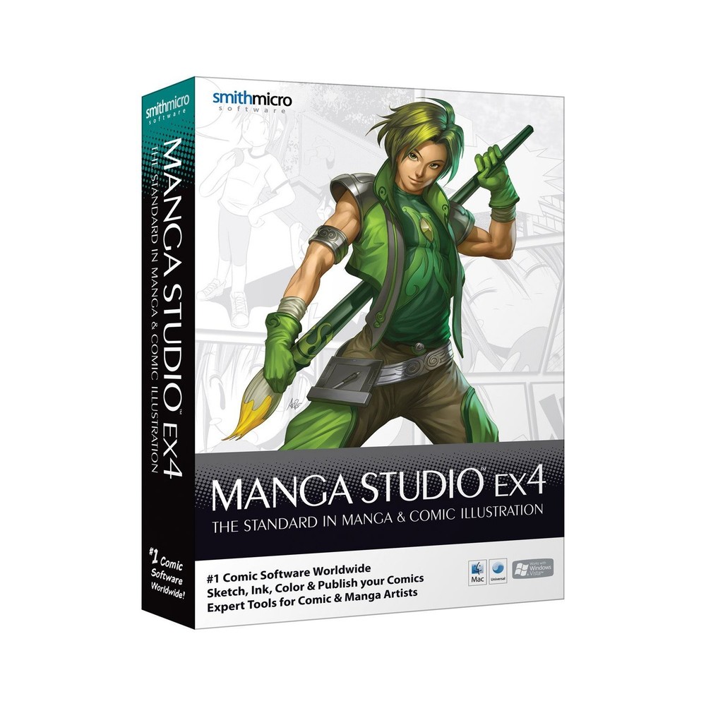 Smith Micro Manga Studio 4.0 (Retail) - Full Version for Windows, Mac MSEC40BX2